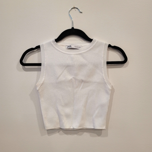 Zara white tank size Small / Medium EUC - Picture 1 of 3